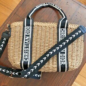 Unbranded Brown Wicker Straw Bag